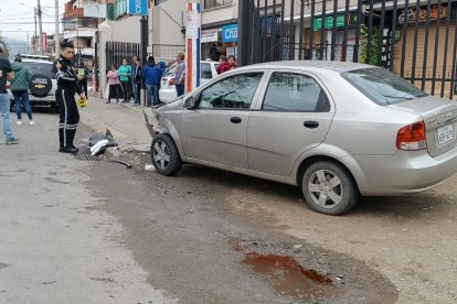 Imagen de uno de los vehículos del aparatoso accidente