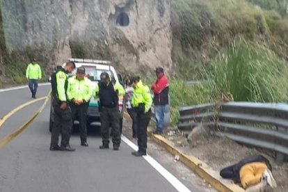 La víctima estaba boca abajo, llevaba un pantalón color naranja.