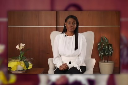 La fiscal general del Estado, Diana Salazar, publicó un vídeo para anunciar su embarazo.