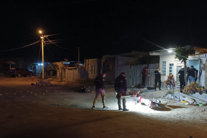 Muerte violenta en Santa Elena. Se dio en medio de una balacera.