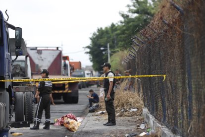 Personal de la Policía Nacional acordonó el área