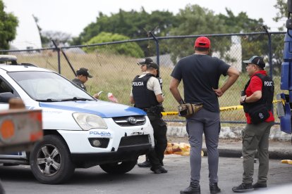Alrededor del cuerpo había sacos, en los que se encontraba el ciudadano.