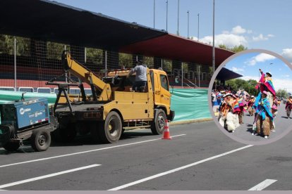 La Tribuna de Los Shyris fue construida en la década de los 70. Estuvo vallada por tres años debido a la inseguridad.