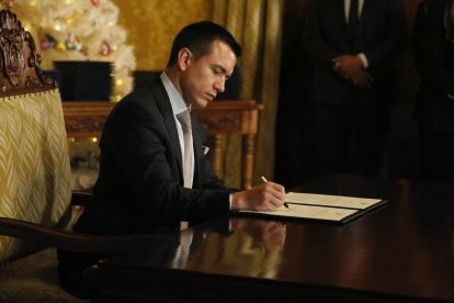 El presidente Noboa oficializó el estado de excepción.