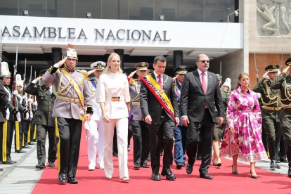 El presidente Daniel Noboa en su Informe a la Nación