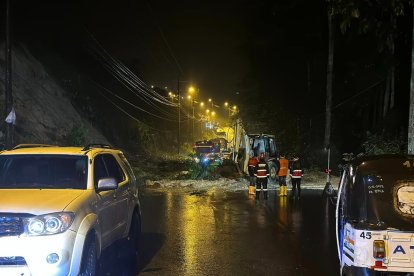 En estos momentos se registra fuerte lluvia en Esmeraldas.