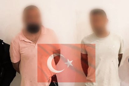 Estos fueron los dos capturados en Samborondón. Son de nacionalidad turca.