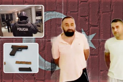 Ellos son los dos detenidos en una lujosa residencia de Isla Mocolí.