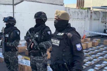 La Policía Nacional informó de la incautación de más de una tonelada de droga en Pifo, parroquia del oriente de Quito.