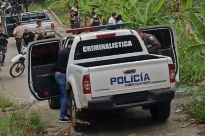 Hasta el lugar del crimen llegaron agentes de la Policía Nacional