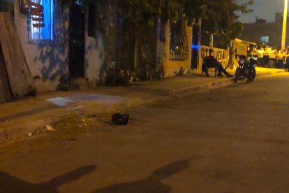 Personal de la Policía Nacional acordonó el área