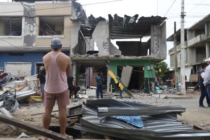 Esta mañana, el grado del daño de la explosión fue evidente