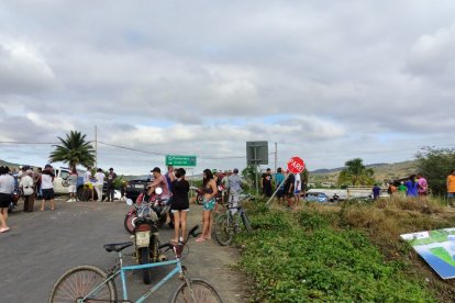 El sitio del accidente, en Manabí,