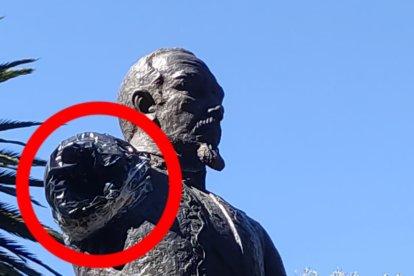 La escultura que fue vandalizada se encuentra en el parque El Ejido