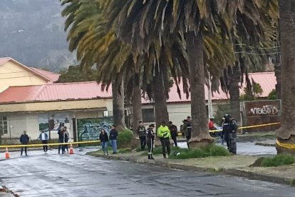 Agentes policiales se encontraban en la zona.