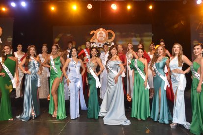 Candidatas a Miss Universo Ecuador 2024 en Machala.