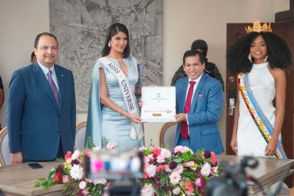 La Miss Universo Sheynnis Palacios está en Machala.