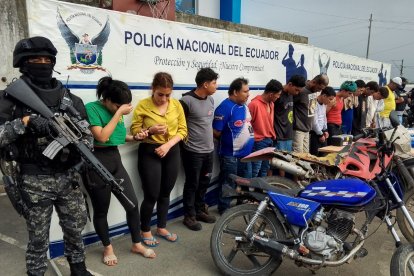 Los detenidos fueron presentados por las autoridades