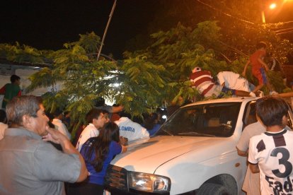 Cristofer Ariel De la Cruz Cochea quedó inerte, sentado en una silla.