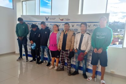 Banda de extorsionadores fue detenida.