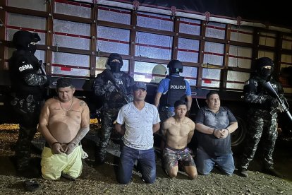 Los detenidos en Manabí, señalados por integrar el GDO Los Lobos.
