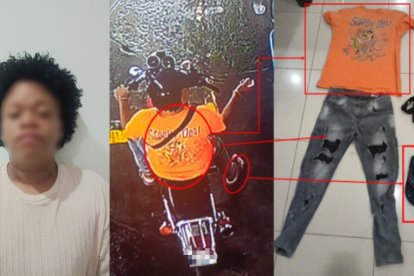 El detenido fue identificado por su vestimenta y la ropa que conducía.