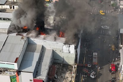 El incendio se registró luego del apagón nacional.