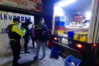 En una vulcanizadora vendían pescado.