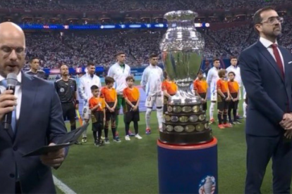 Emilio Aguero fue el encargado de transmitir un mensaje de paz.