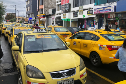 Taxistas de Latacunga piden justicia por el crimen.