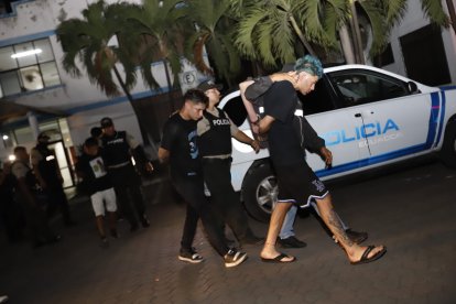 Los detenidos fueron presentados por la Policía Nacional