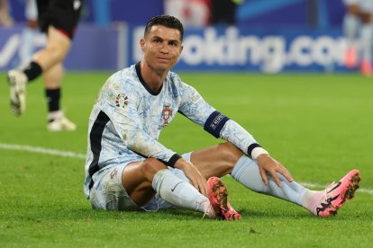 Cristiano Ronaldo jugador de Portugal no ha convertido goles en la Euro 2024.