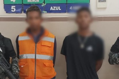 Los sujetos fueron capturados por la Policía Nacional.