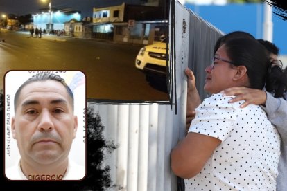 Familiares de Orlis Jijón Ullauri lloraban afuera de la morgue su muerte.