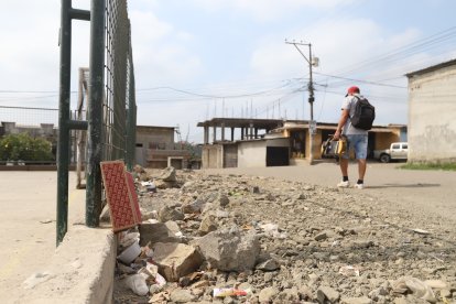 Aún quedaban señales del crimen en Flor de Bastión.