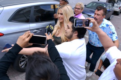Carolina Jaume no confirmó si su matrimonio con el abogado Leonardo Toledo continúa.