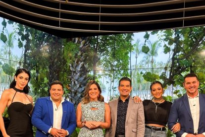 Elenco del matinal, durante el programa de este 4 de julio.