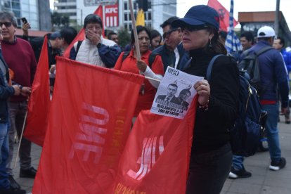 La marcha por el paro nacional ya empezó en la capital.