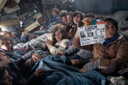 Captura de la película La Sociedad de la nieve.