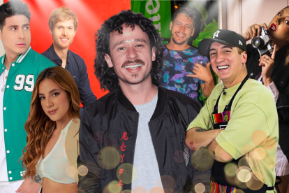 Varios de los influencers que estuvieron en el evento de Luisito Comunica en Ecuador.