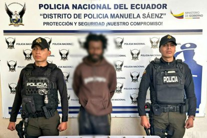 A través de X (antes Twitter), la Policía Nacional del Ecuador informó de la detención de un sospechoso por tráfico de drogas.