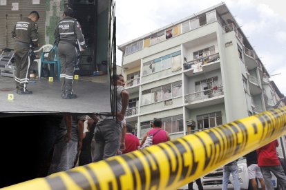 Policía recogió indicios en el lugar donde se registró el hecho de sangre.