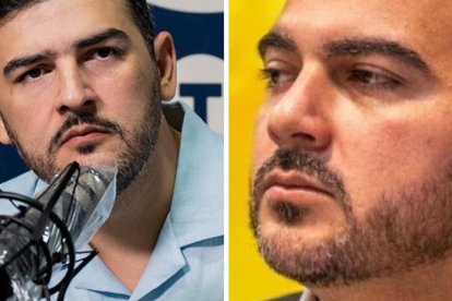 Aquiles Álvarez, alcalde de Guayaquil y Antonio Álvarez, Presidente del Barcelona SC.