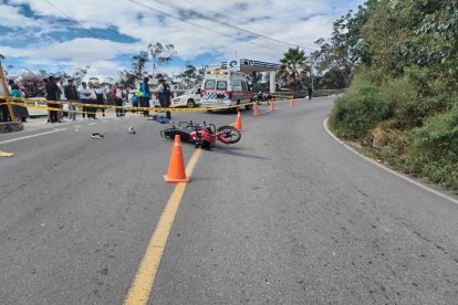 El accidente de tránsito se registró en Loja.