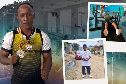 Ángel Corozo es arquero de la selección de talla baja de Ecuador y también deportistas de levantamiento de pesas.