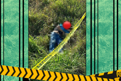 Los dos cuerpos estaban en un terreno con maleza.