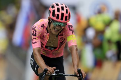 Richard Carapaz del EF Education - EasyPost, el orgullo ecuatoriano en el Tour de Francia.