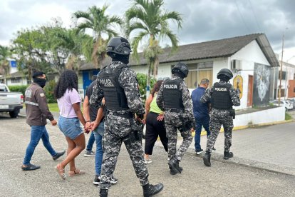 Los detenidos fueron presentados por la Policía Nacional