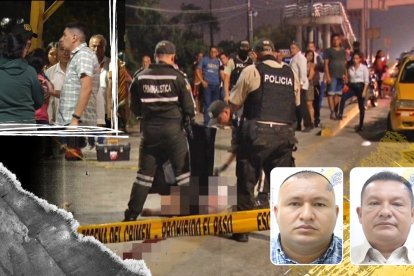 Los taxistas asesinados en el noroeste de Guayaquil.