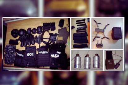 Estas son algunas de las evidencias encontradas al grupo de delincuencia organizada presuntamente liderado por un exteniente de la Policía.